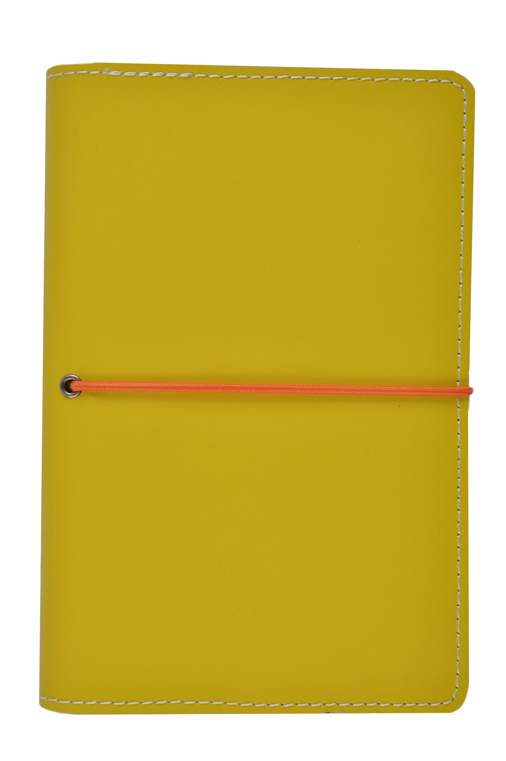 pu leather notebook with horizontal elastic closure
