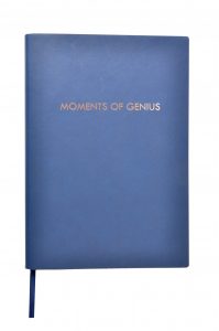 moments of genius front cover of flexible notebook