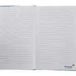 Bespoke Notebook Examples premier fund full colour logo on page