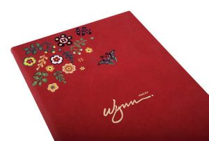 full colour and gold foil printed pu cover