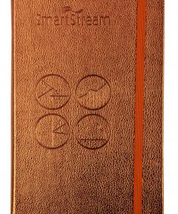 Metallic Copper PU Notebook with Embossing